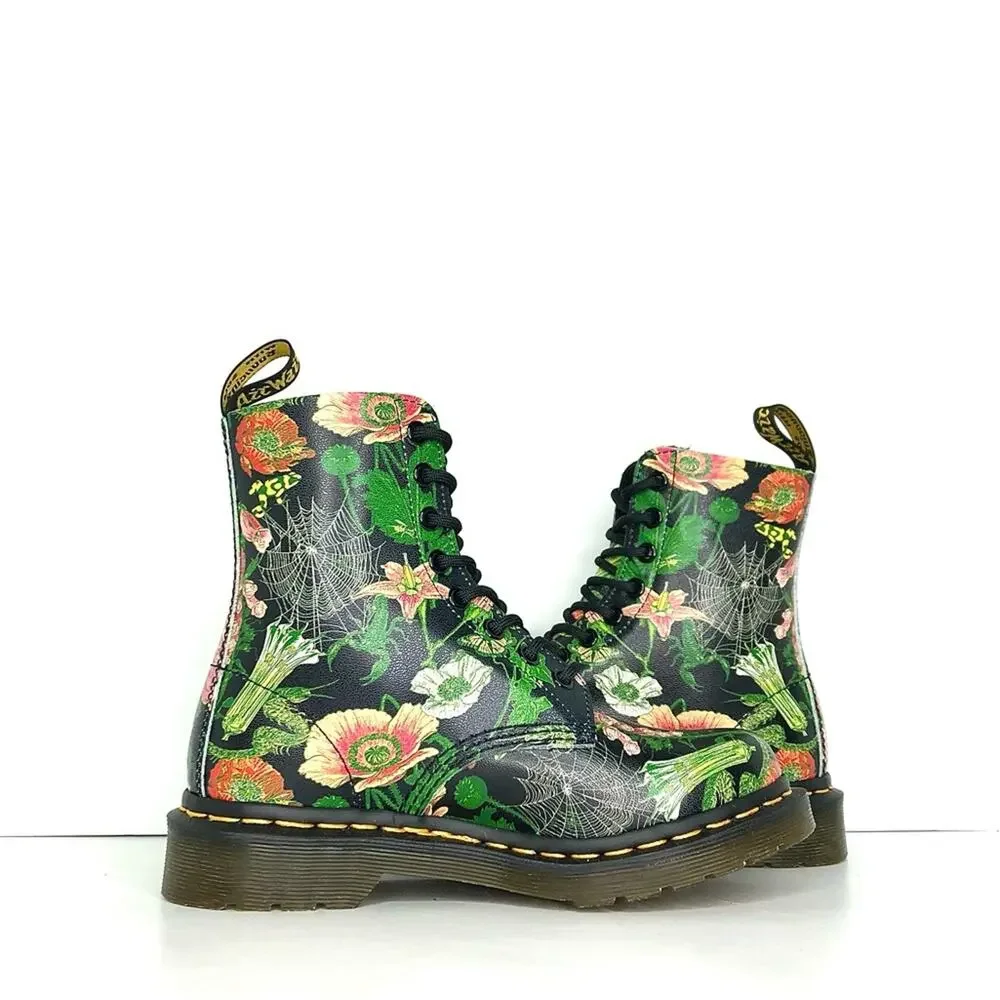 NIB Dr Martens Wild Botanics 1460 Lace Up Ankle Boots Women’s 5 Shoes - Picture 5 of 13